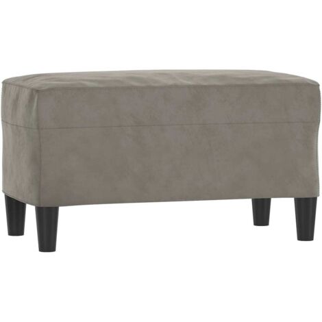 vidaXL Panca Grigio Chiaro 70x35x41 cm in Velluto