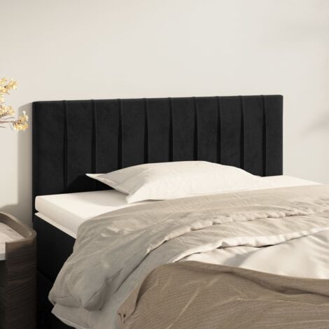 vidaXL Testiera Nera 90x5x78/88 cm in Velluto (1/5)
