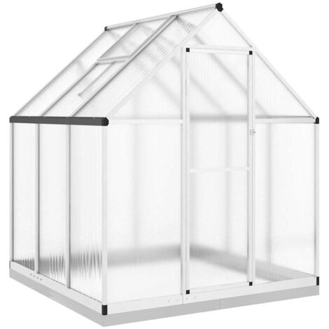 vidaXL Telaio Serra con Base Argento 169x169x202 cm in Alluminio