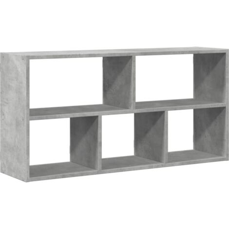 vidaXL Scaffale a Muro Grigio Cemento 100x25x50 cm Legno Multistrato