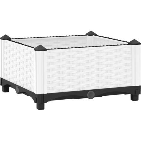 vidaXL Fioriera Rialzata 40x40x23 cm in Polipropilene