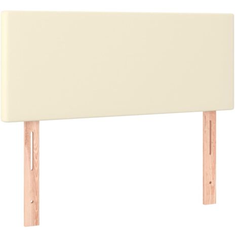 vidaXL Testiera Crema 80x5x78/88 cm in Similpelle