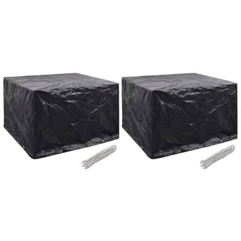 Coperture Arredi Giardino 2 pz 8 Occhielli 135x135x90 cm vidaXL
