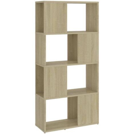 vidaXL Libreria/Divisorio Rovere Sonoma 60x24x124,5 cm in Truciolato