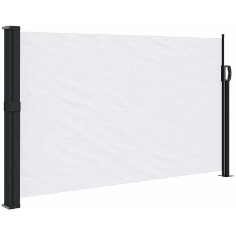 vidaXL Tenda da Sole Laterale Retrattile Bianco 120x500 cm