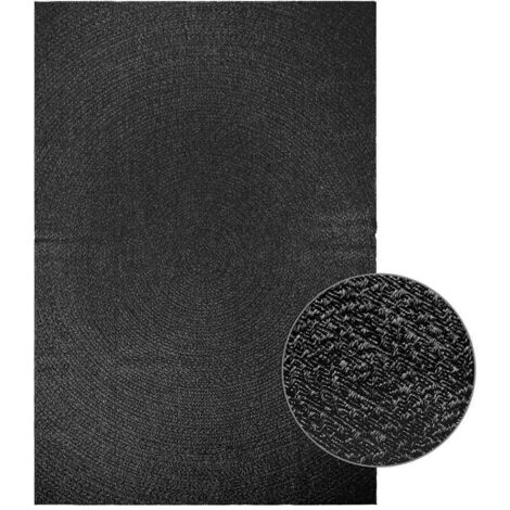 vidaXL Tappeto ZIZUR Antracite 200x290 cm Aspetto Iuta Interni Esterni