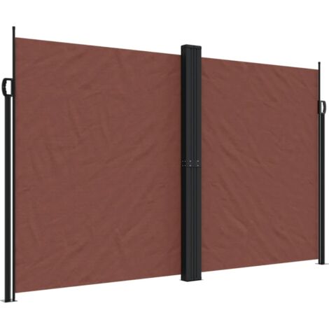 vidaXL Tenda da Sole Laterale Retrattile Marrone 200x1200 cm