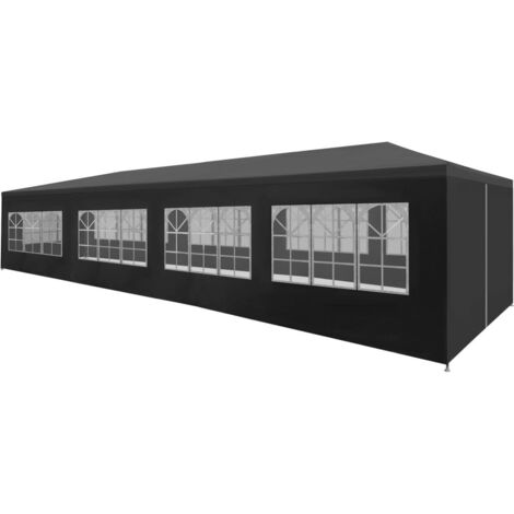 vidaXL Tenda per Feste 3x12 m Antracite