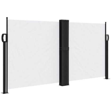 vidaXL Tenda da Sole Laterale Retrattile Bianco 120x600 cm