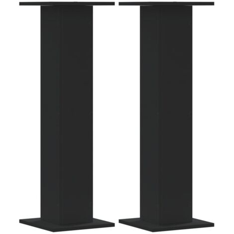 vidaXL Supporti per Piante 2 pz Neri 30x30x95 cm Legno Multistrato