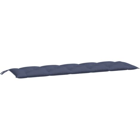 vidaXL Cuscini per Panca 2 pz Blu Marino 180x50x7 cm in Tessuto Oxford