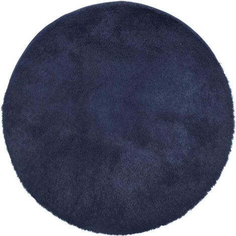vidaXL Tappeto Shaggy a Pelo Lungo NAVARRA Blu Marino 160x160 cm