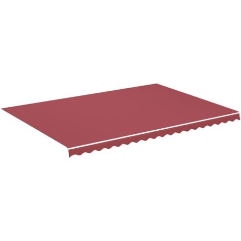 Tessuto di Ricambio per Tenda da Sole Rosso Borgogna 5x3,5 m vidaXL