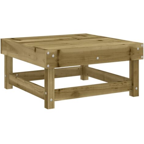 Poggiapiedi da Giardino in Legno Impregnato di Pino vidaXL