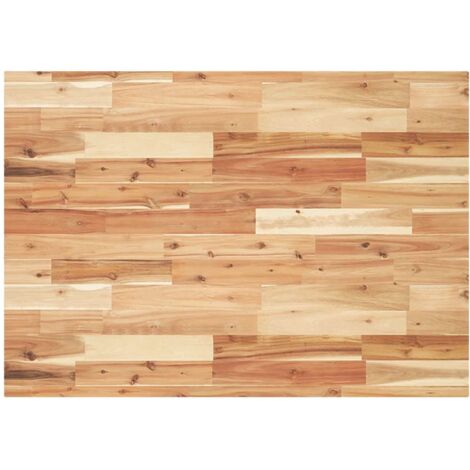 vidaXL Piano Tavolo Rettangolare 120x70x4cm Legno Massello di Acacia