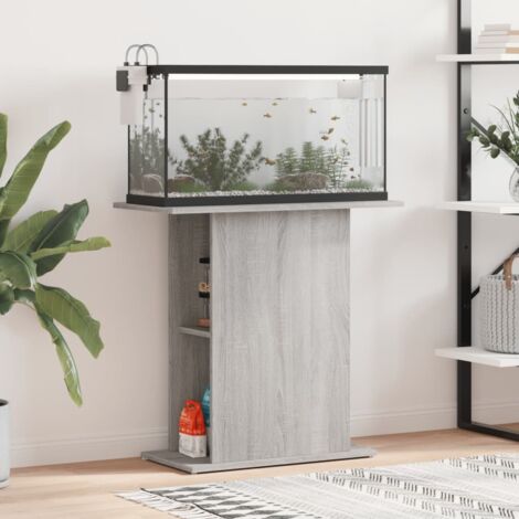 vidaXL Supporto per Acquario 75x36x72,5 cm Multistrato Grigio Sonoma
