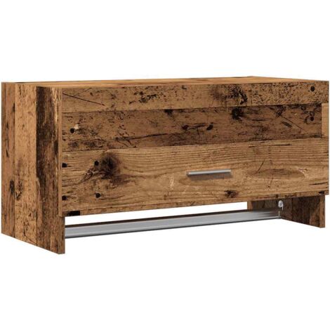 vidaXL Armadio Legno Vecchio 70x32,5x35 cm in Legno Multistrato