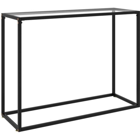Tavolo Consolle Trasparente 100x35x75 cm in Vetro Temperato vidaXL