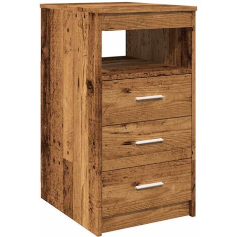 vidaXL Cassettiera Legno Antico 40x50x76 cm in Truciolato