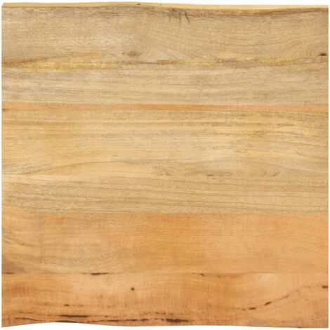 vidaXL Piano Tavolo 40x40x2,5 cm Bordi Vivi in Legno Massello di Mango