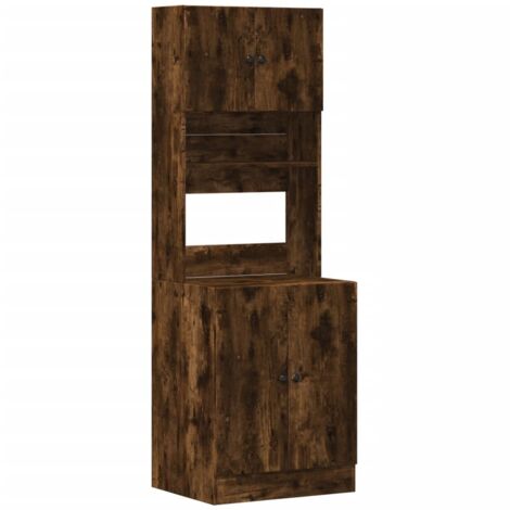 vidaXL Mobile da Cucina Rovere Fumo 60x50x180 cm in Legno Multistrato