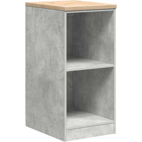 vidaXL Armadietto da Garage Grigio cemento 40x51x85 cm
