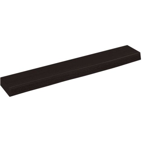 vidaXL Ripiano Muro Marrone Scuro 60x10x4 cm Massello Rovere Trattato