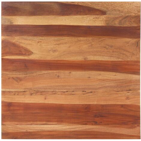 vidaXL Piano Tavolo in Legno Massello di Acacia 25-27 mm 80x80 cm