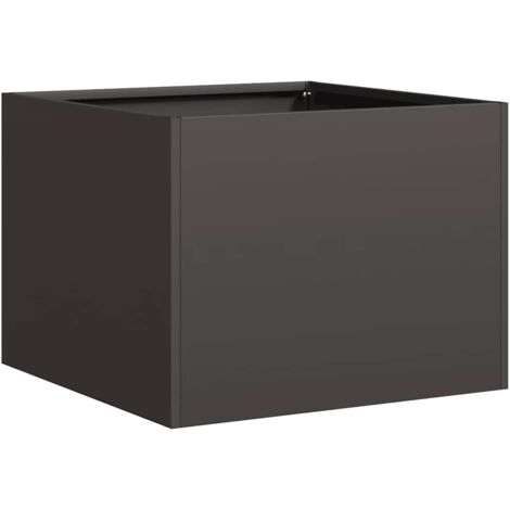 vidaXL Fioriera Nera 40x40x30 cm in Acciaio