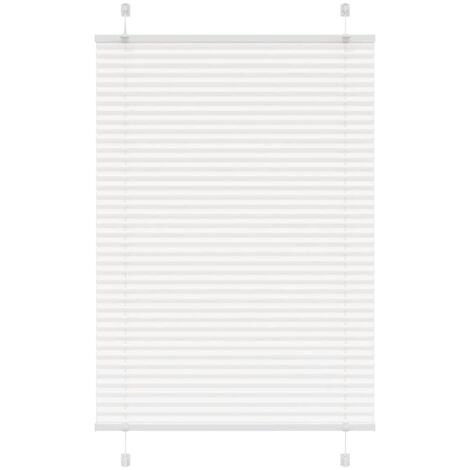 vidaXL Tenda Plissettata Bianca 100x150 cm Larghezza Tessuto 99,4 cm