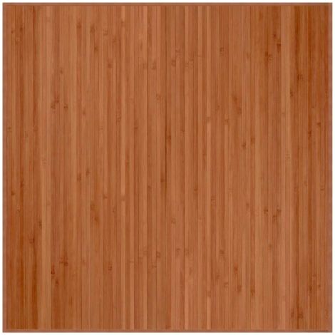 vidaXL Tappeto Quadrato Marrone 100x100 cm in Bambù