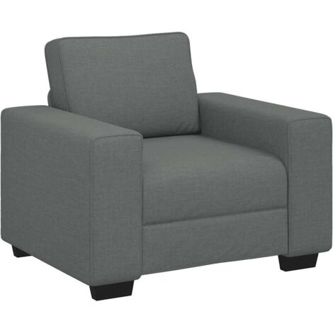 Poltrona Grigio Scuro 60 cm in Tessuto vidaXL 933740