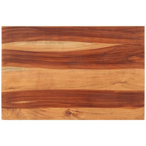 vidaXL Piano Tavolo in Legno Massello di Acacia 25-27 mm 60x90 cm (1/5)