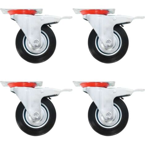 vidaXL Ruote Girevoli 8 pz 100 mm