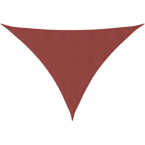 vidaXL Parasole a Vela Oxford Triangolare 4x5x6,4 m Terracotta