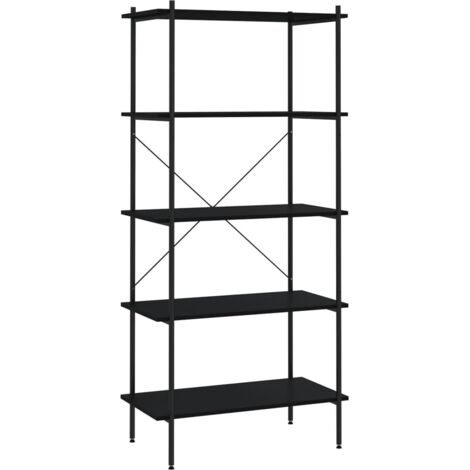 Scaffale con 5 Mensole Nero 80x40x163 cm vidaXL 584674 (1/5)