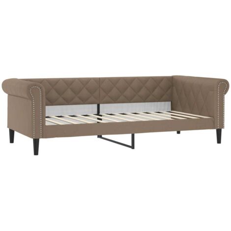 vidaXL Letto da Giorno Cappuccino 100x200 cm in Similpelle