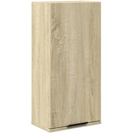 vidaXL Mobile da Bagno a Parete Rovere Sonoma 32x20x67 cm