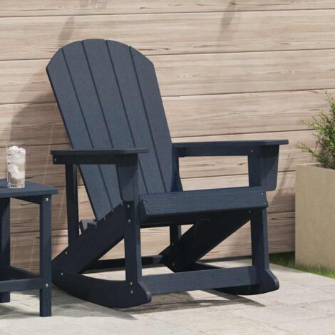 vidaXL Poltrona a dondolo Adirondack Navy 73.5 x 92 x 90cm HDPE