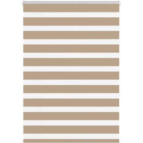 Tenda a Rullo Zebra Larghezza Tessuto 95,9 cm Poliestere vidaXL