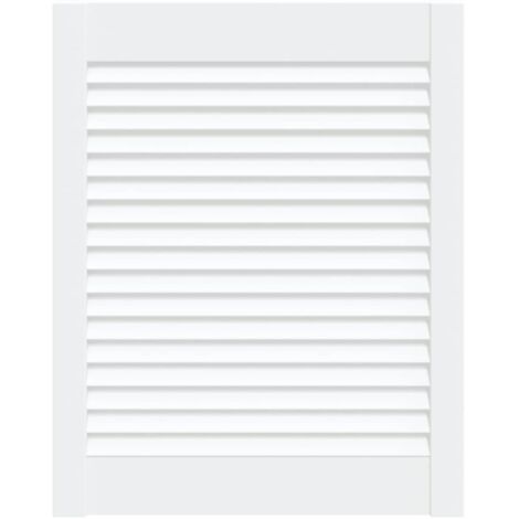 vidaXL Anta a Lamelle Bianca 61,5x49,4 cm in Legno di Pino