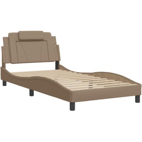 vidaXL Giroletto Viana senza Materasso Cappuccino 100x200 cm in Similpelle (1/5)