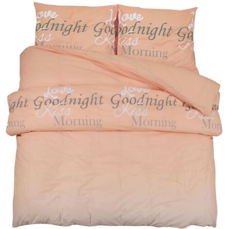Set Copripiumino Rosa 135x200 cm in Cotone vidaXL
