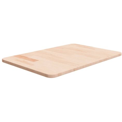 vidaXL Piano Bagno 60x40x1,5 cm in Legno Massello Non Trattato