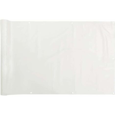 vidaXL Paravento da Balcone Bianco 800x120 cm in PVC