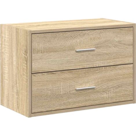 vidaXL Armadio con 2 Cassetti Rovere Sonoma 60x31x40 cm in Truciolato