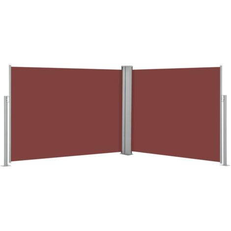 vidaXL Tenda Laterale Retrattile Marrone 140x1000 cm