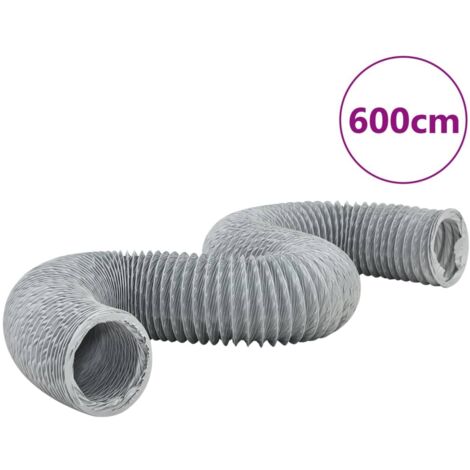 vidaXL Condotto di Ventilazione in PVC 6 m Ø12,5 cm