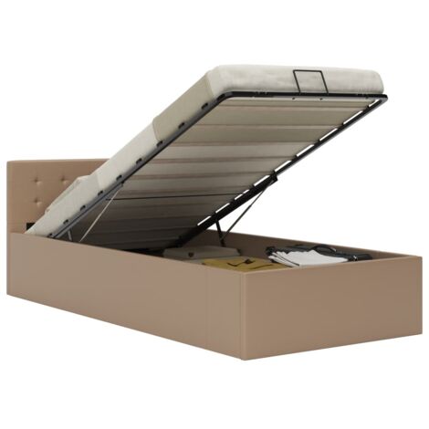 vidaXL Giroletto Idraulico Cappuccino in Similpelle 100x200cm