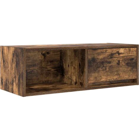 vidaXL Mobile Porta TV Rovere Fumo 80x31x25,5 cm in Legno Multistrato (1/5)